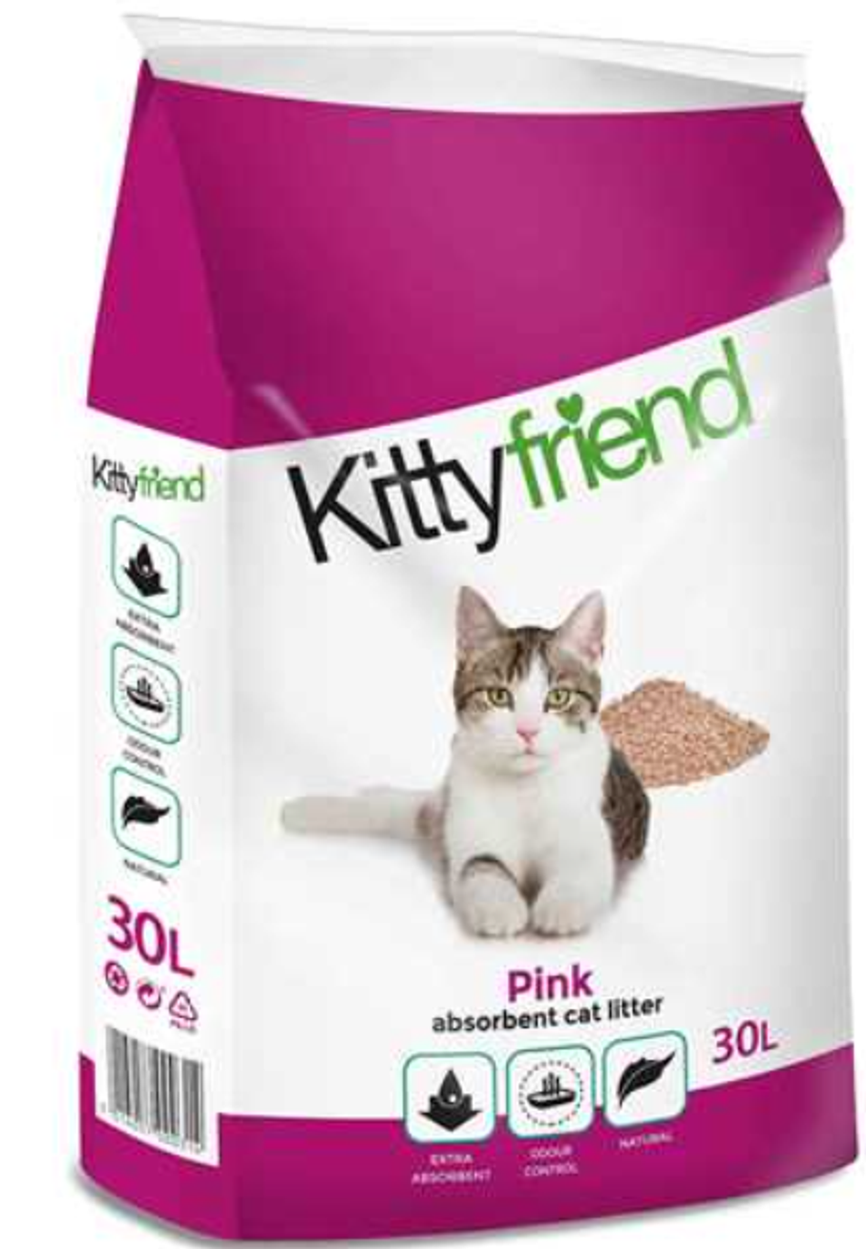 Kittyfriend Pink Cat litter 30Ltr Country Life Pet Supplies
